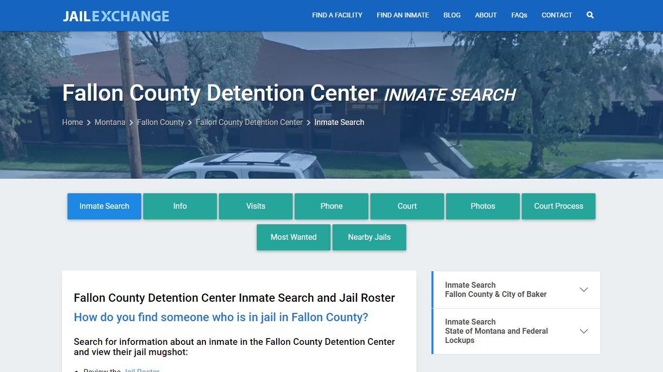 Fallon County Detention Center Inmate Search - Jail Exchange